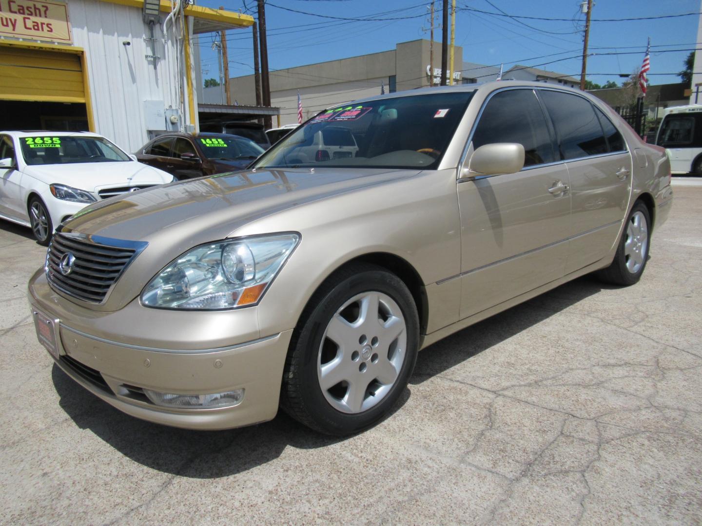2004 /Tan Lexus LS 430 LS 430 (JTHBN36F740) with an 4.3L V8 F DOHC 32V engine, Automatic transmission, located at 1511 North Shepherd Dr., Houston, TX, 77008, (281) 657-1221, 29.798361, -95.412560 - 2004 LEXUS LS 430 VIN: JTHBN36F740150621 J T H B N 3 6 F 7 4 0 1 5 0 6 2 1 SEDAN 4 DR 4.3L V8 F DOHC 32V GASOLINE REAR WHEEL DRIVE - Photo#12